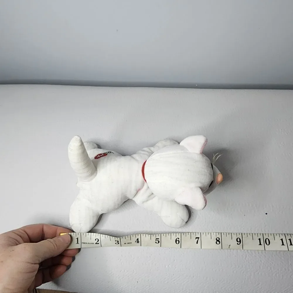 Vintage Tonka Pound Purries Kitty Cat Plush White Gray Striped Stuffed Animal